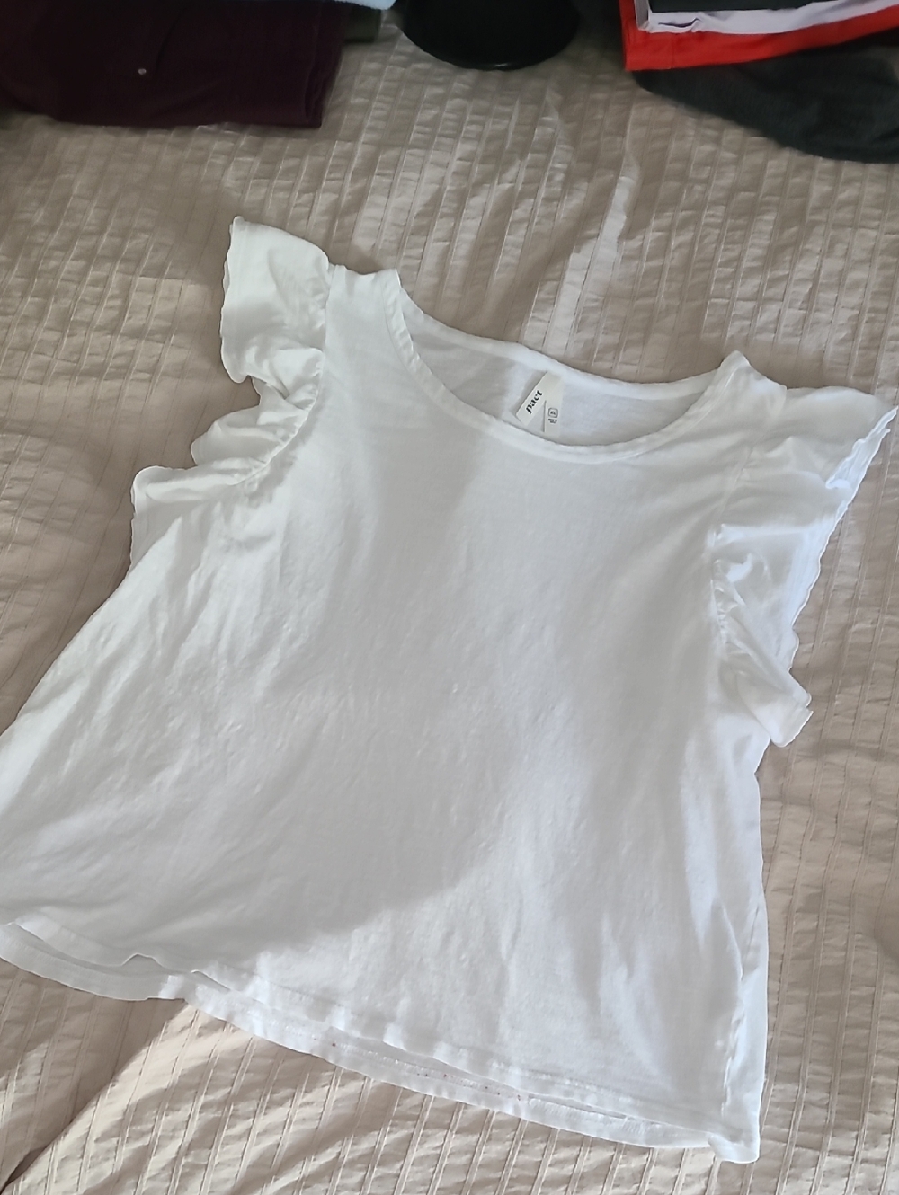 Pact White Crew Neck Tee (XL)